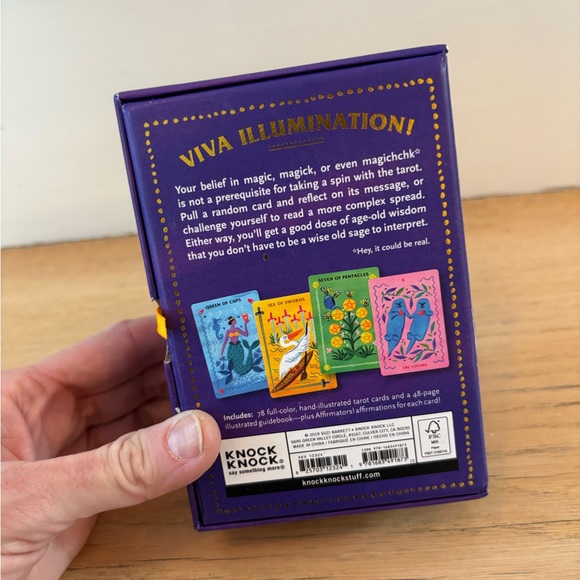 Affirmators! Tarot Deck - Purple & Gold Leopard Design - Picture 3 of 7